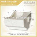 75 ounce ceramic boat, quartz, jewelry casting tools